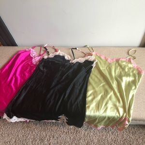 Lot of 3 Victoria’s Secret silky nightgowns